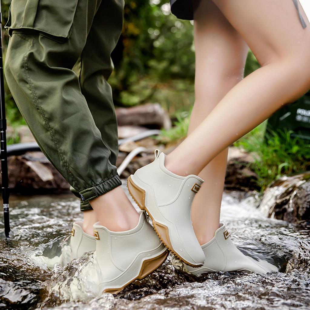 Moerstar Rain Fully Easy to Walk Perfect for Rainy and Sun and Sizes Size Japanese Shoe Women's Boots, Waterproof, Stylish, Low-Cut, Lightweight,