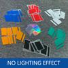 Strong PET Wheel Stickers Universal Fit Reflective Feature Car Wheel Hub Reflective Decals Quick Installation for Auto