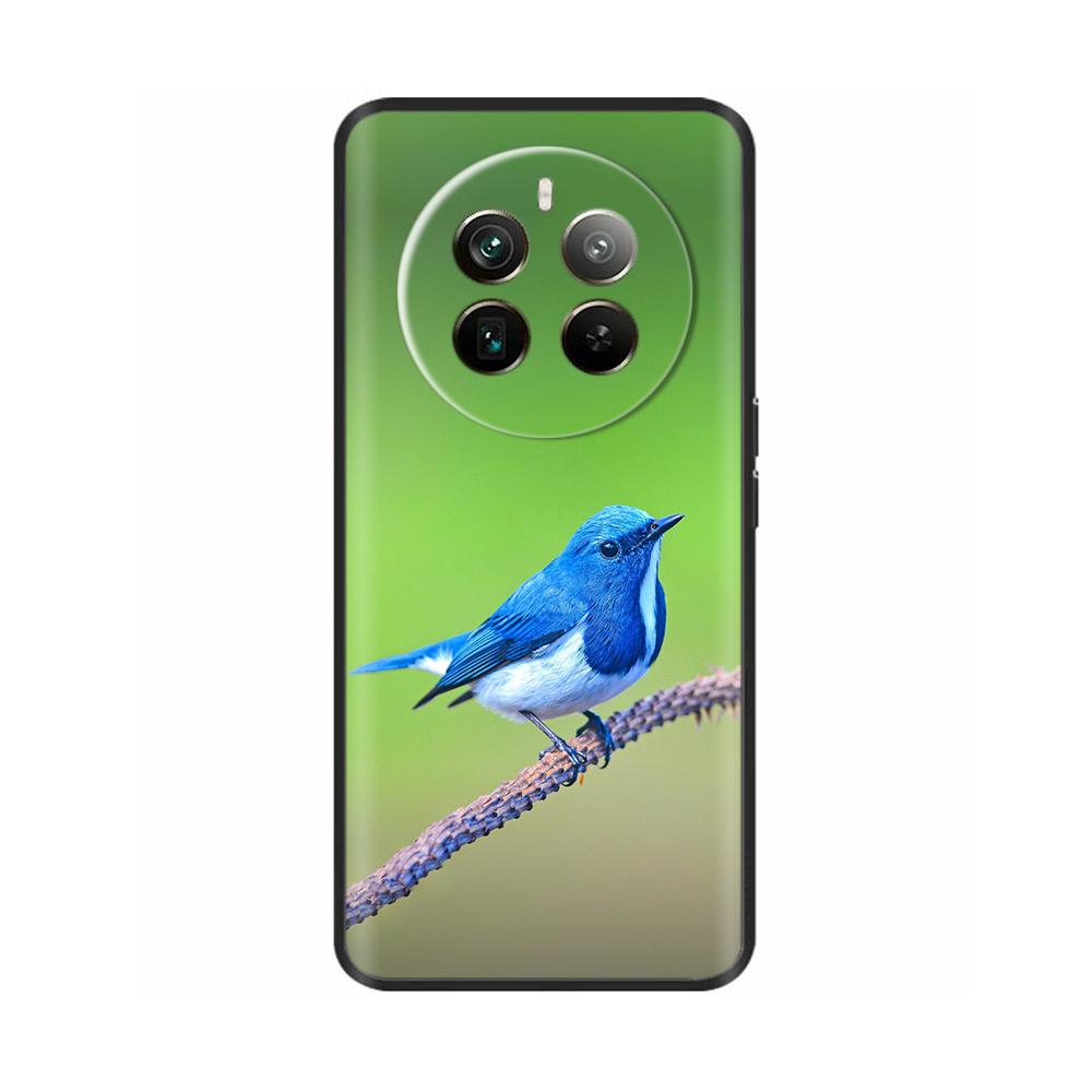 Silicone Phone Case for Realme 12 Pro Plus Soft Black Back Cover for Realme 12 Pro + Realme12 Funda Protective Shell Cases Coque