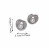 Light Luxury Pearl Stud Earrings Rhinestone Women Ear Jewelry Bright Pearl Ear Studs  Girls