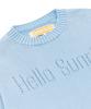 HELLO SUNRISE Hs Classic Typo Knit_Vtg Blue