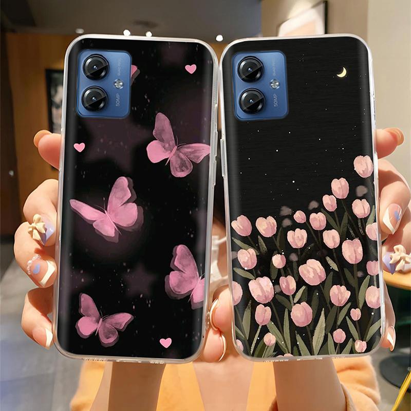 For Motorola Moto G14 4G Case Phone Cover High Quality Clear Silicone Funda For Moto G14 4G Full Protection Back Covers Coque
