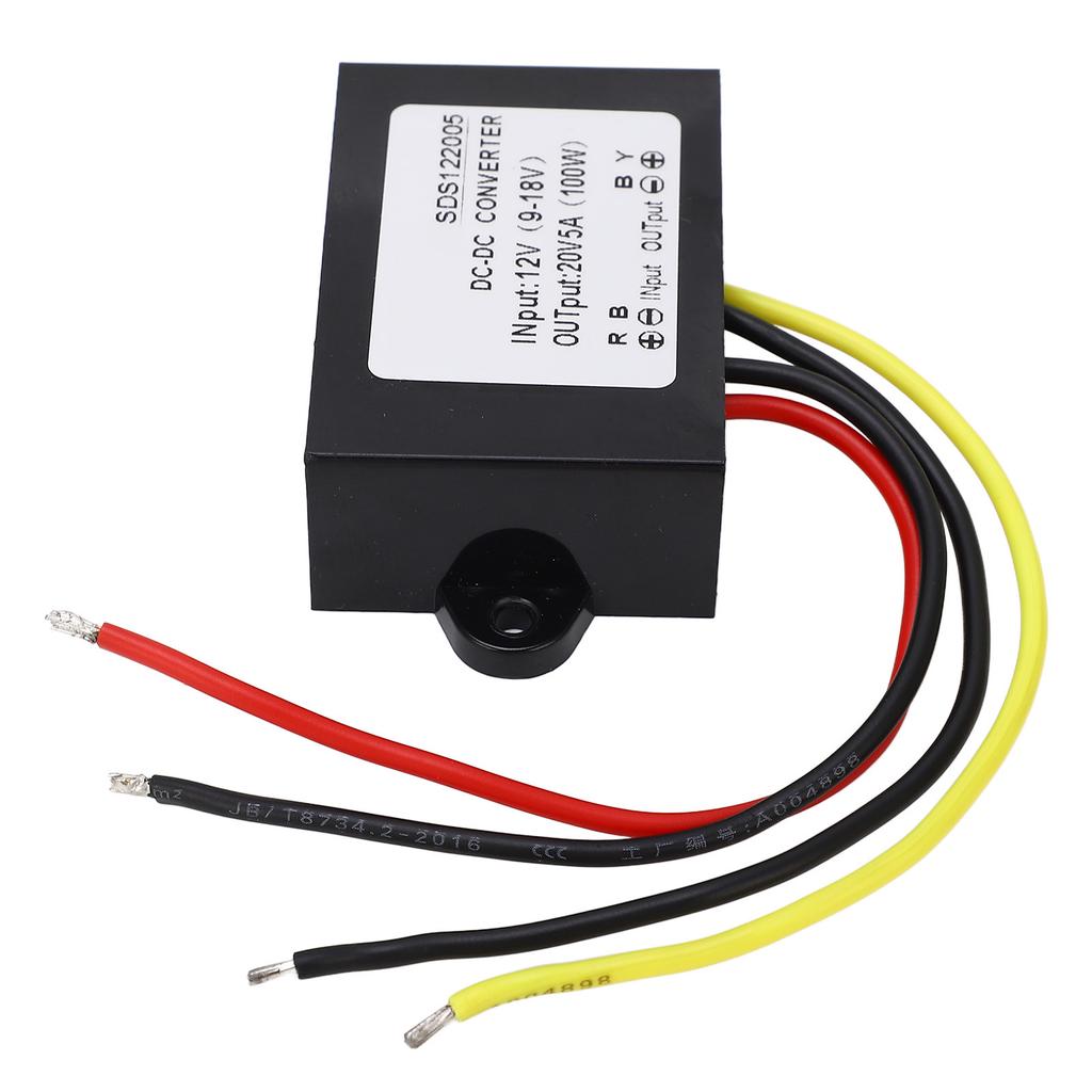 DC Boost Module High Efficiency Voltage Converter Module with Plastic Housing 12V To 20V 5A