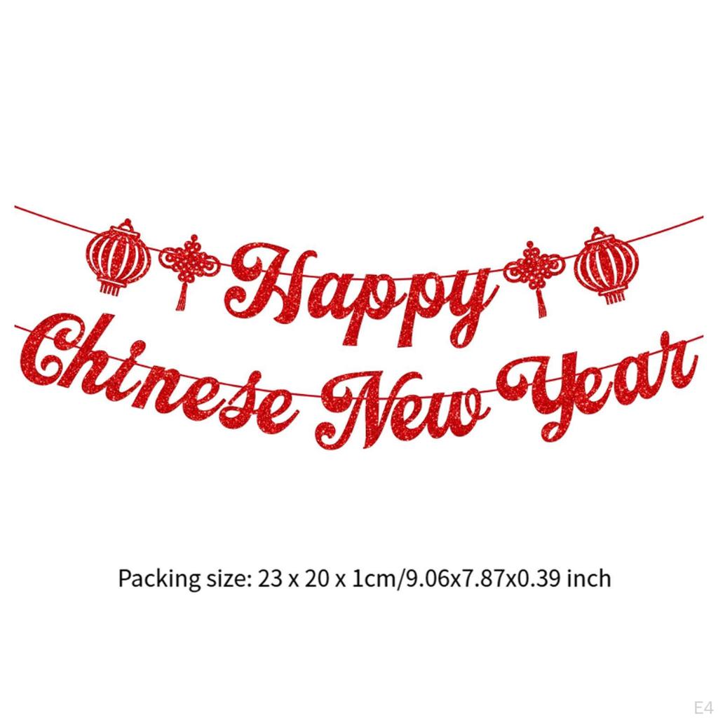 Chinese Year Hanging Decoration Paper Material Decorative Red Color for Ceiling Wall Decor