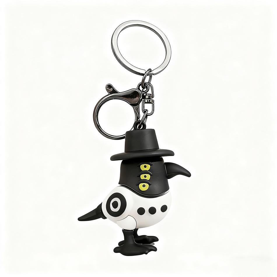 Kpop Devil Hunter Keychain, Tiger Character PVC Figure Keychain, Cute Harajuku Style Key Ring for Kids & Fans ChristmasGift