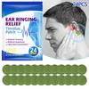24pc Tinnitus Patch Hearing Loss Alleviate Earache Protect Ear Improve Listening Relieve Ear Discomfort Tinnitus Patch