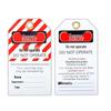 Industrial PVC Lockout Tagout Warning Tags