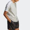 Adidas T-Shirts Men's Gray Crew Neck Moderate Straight Fit IC9337