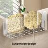 Yousheng Sponge Holder Sink Storage Rack Drain Hole Design Strong Load-bearing Easy To Install Transparent Reusable Sink Drain Basket