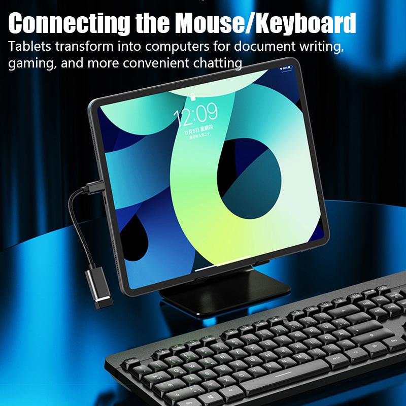 Type-C USB 3.0 OTG Adapter Cable for Samsung S20 S10+ Xiaomi Mi 11 Android MacBook Mouse Gamepad Tablet PC Type C OTG USB Cable