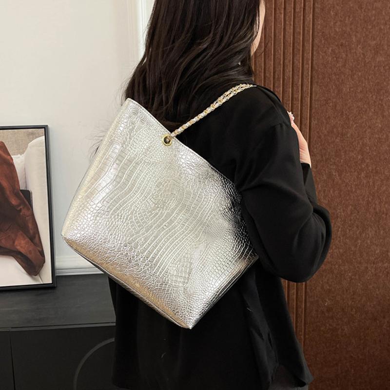 Marke Mode Lässig Damen Schultertaschen Krokodilmuster Handtasche PU Leder Damen Große Tragetasche für Damen Reise CLE