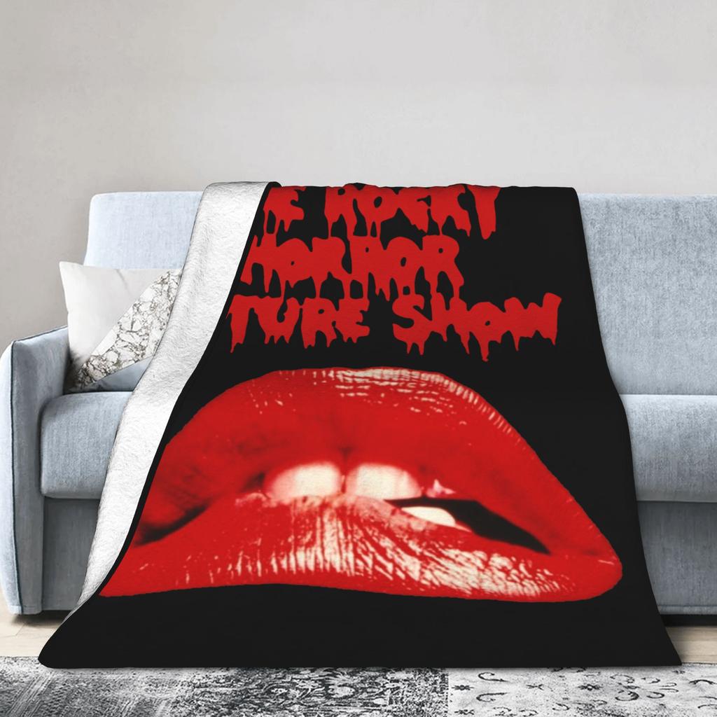 The Rockys Horror Picture Show Blanket Flannel Autumn/Winter Multi-function Thin Throw Blankets for Bedding Couch Rug Piece