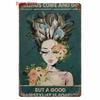 Vintage Hair Stylist Metal Tin Sign Tattoo Artist Metal  Retro Hairdressing Salon  Room Wall  Home Decor 8x12 inch