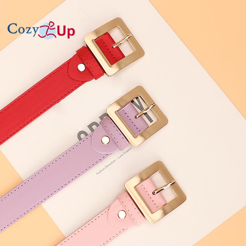 Reversible Belt for Women, CR 2.8" Womens Leather Belt for Jeans Pants - 2 Styles in One Belt