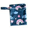 Waterproof Single Pocket Reusable Wet Diaper & Sanitary Napkin Bag