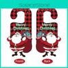Door Christmas Handle Hanger Decorations With Cartoon Santa Design Claus