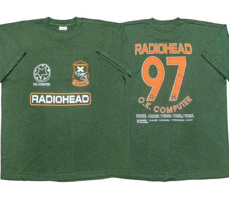 Radiohead, ‘OK Computer’, 1997 2 side Forest Green Unisex T shirt 2XL