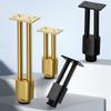 4pcs Metal Furniture Legs Adjustable Hardware Aluminum Bathroom Cabinet Legs Home Decoration TV Wardrobe Dressing Table Feet