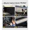 Interior Protective Film for Benz A-Class Amg A35 A45 2024 2025 Navigation Screen Gearbox Anti-Scratch Protection Sticker LHD