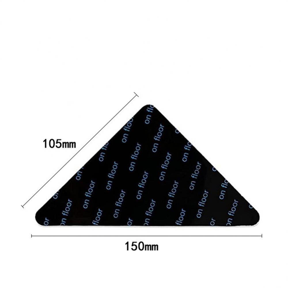 8Pcs/set Triangle Washable Reusable Rug Gripper Anti-skid Rubber Mat Non Slip Patch Tape for Tile Floors Carpets Corners Mat