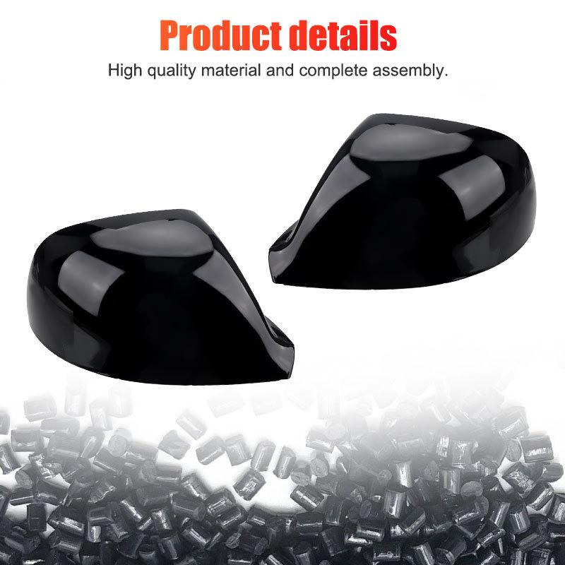 Side Rearview Mirror Cover Cap For For VW T5 T6 Transporter Amarok 2010- 7E1857527G 7E1857528G Gloss Black /White Mirror Cap