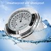1in 7Celsius8in Handlebar Mount Thermometer ‑20 celsius  ‑ 50 celsius  Measuring   Weatherproof for Motorcycle(White )