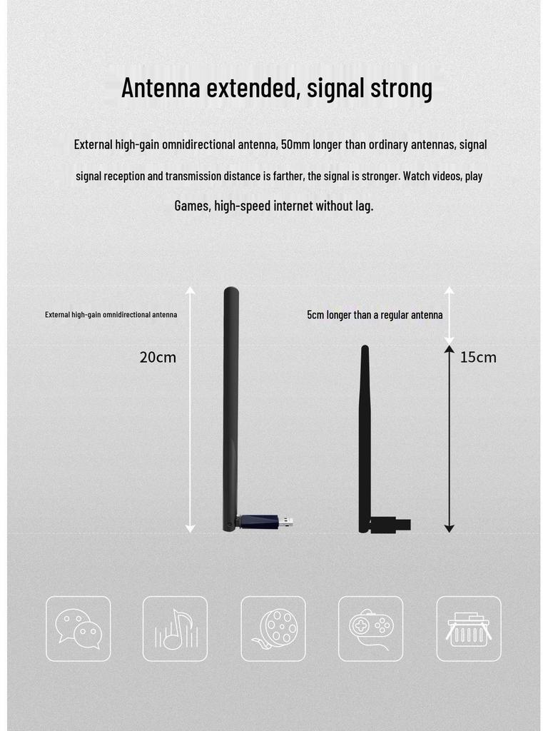 Mercury AX900 Dual-Band WiFi 6 USB Network Card - UX9H Driver-Free for Desktop PCs