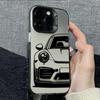 Vintage Trend Trendy Sports Car Mirror Shockproof Phone Case For IPhone 17 17E 16 15 14 13 12 11 Pro Max