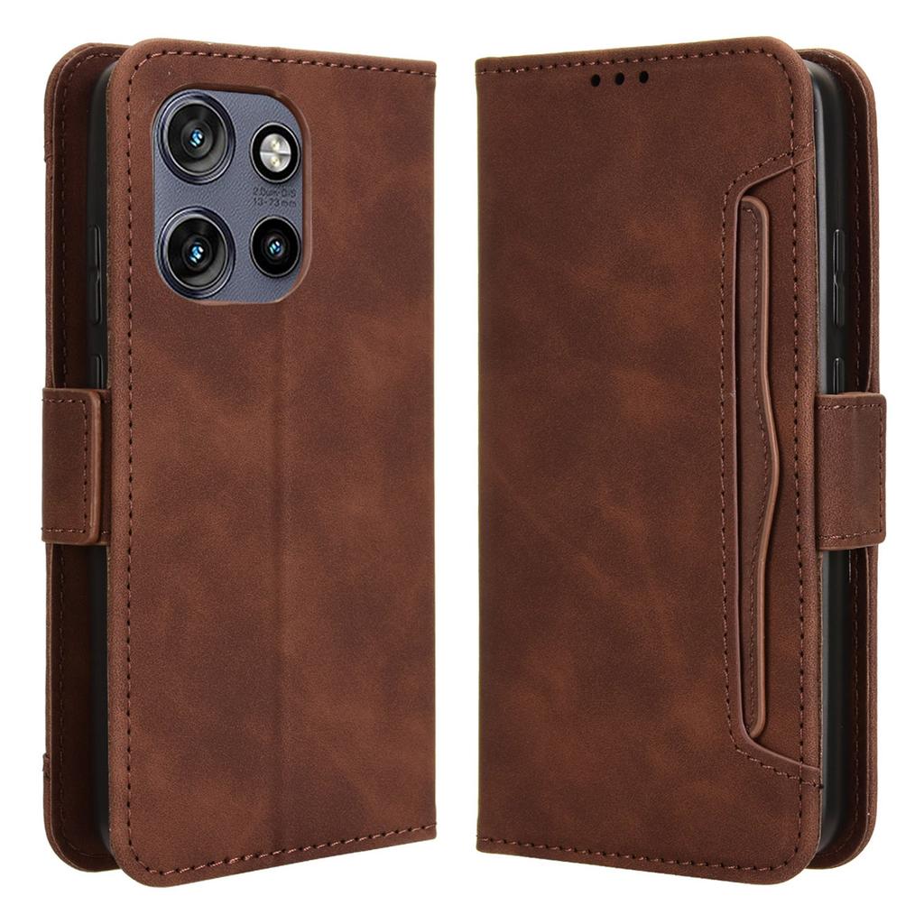 For Motorola Thinkphone 25 5G/Edge 50 Neo 5G/Moto S50 5G Leather Case Phone Wallet Cover with Multiple Card Slots