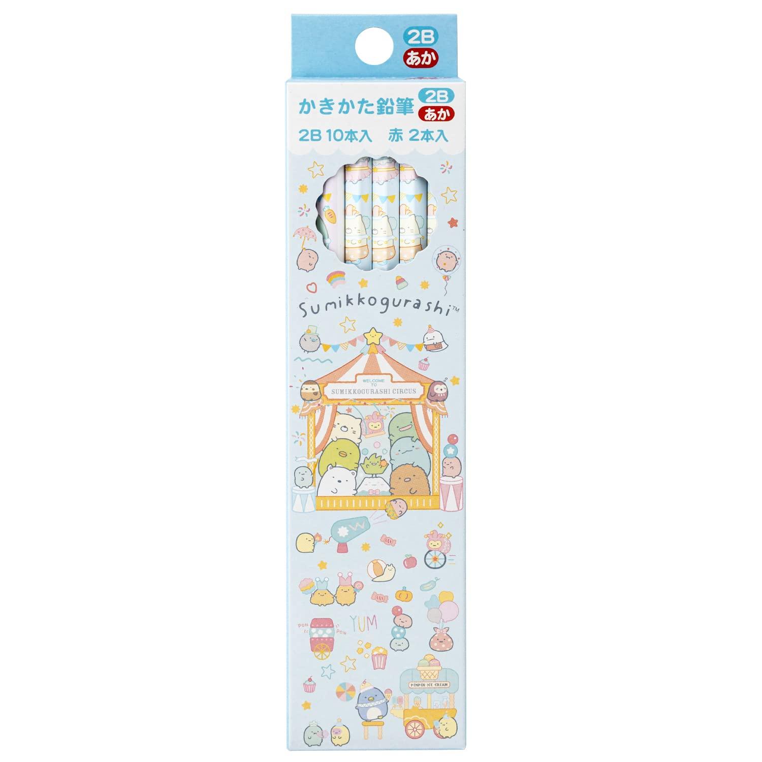 

Happy School Sumikko Gurashi Pencil 2B Red Pencil Set Dozen PH09103 San-X