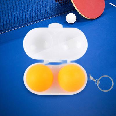 Suport Cutie Mingi Tenis de Masă Practic cu Breloc Impermeabil Depozitare Mingi Pong pentru