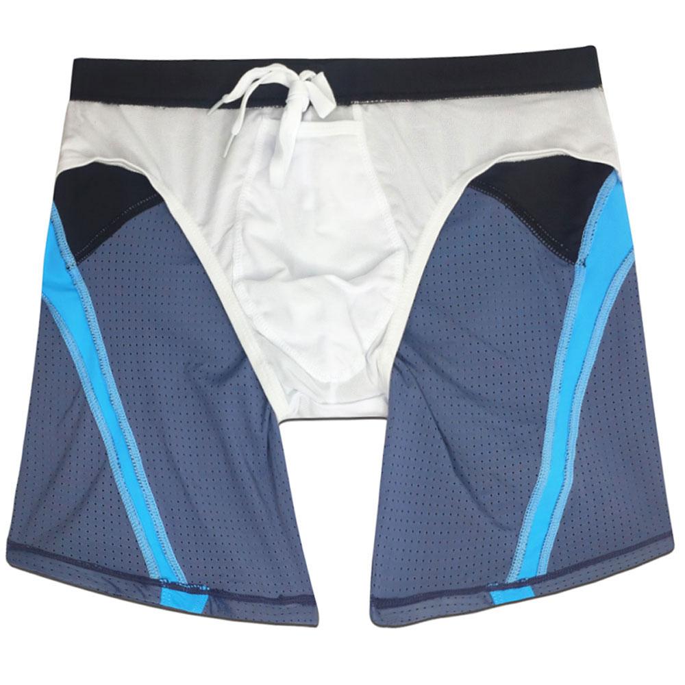 Herren-Badehose, Badehose, Netzstoff, enge Passform, sexy Badebekleidung, Strandkleidung, Bräunung, Surfen, Fitnessstudio
