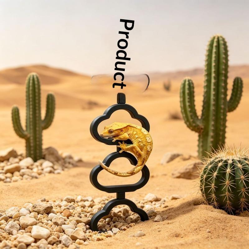 Reptile Climbing Ladder Terrarium Decor Anti-Slip Gecko Climbing Frame Hide Rest Platform For Crested Gecko Reptile Tank