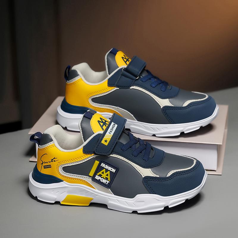 Children's shoes, boys' athletic shoes, new spring/autumn styles, breathable mesh design, for middle and large-sized children, elementary school