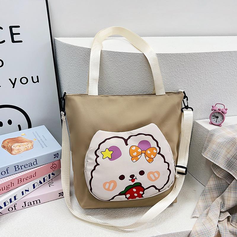 Lightweight Versatile Tote Bag Girl Personality Cute Printed Student Shoulder Bag Large Capacity Crossbody Tote Bag