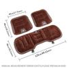 W16Flannel Car Seat Cushion Winter Warm Front Chair Rear Seat Pad For Volkswagen VW R Polo Passat Rline Golf 4 5 6 Tiguan Jetta GTI