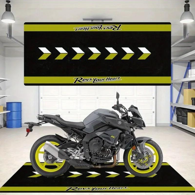 Motorcycle Display Floor Mat, Dirt-Resistant Home Decoration, Corridor And Passageway Carpet, Room Bedside Blanket