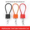Weibaida Steel Cable Combination Padlock