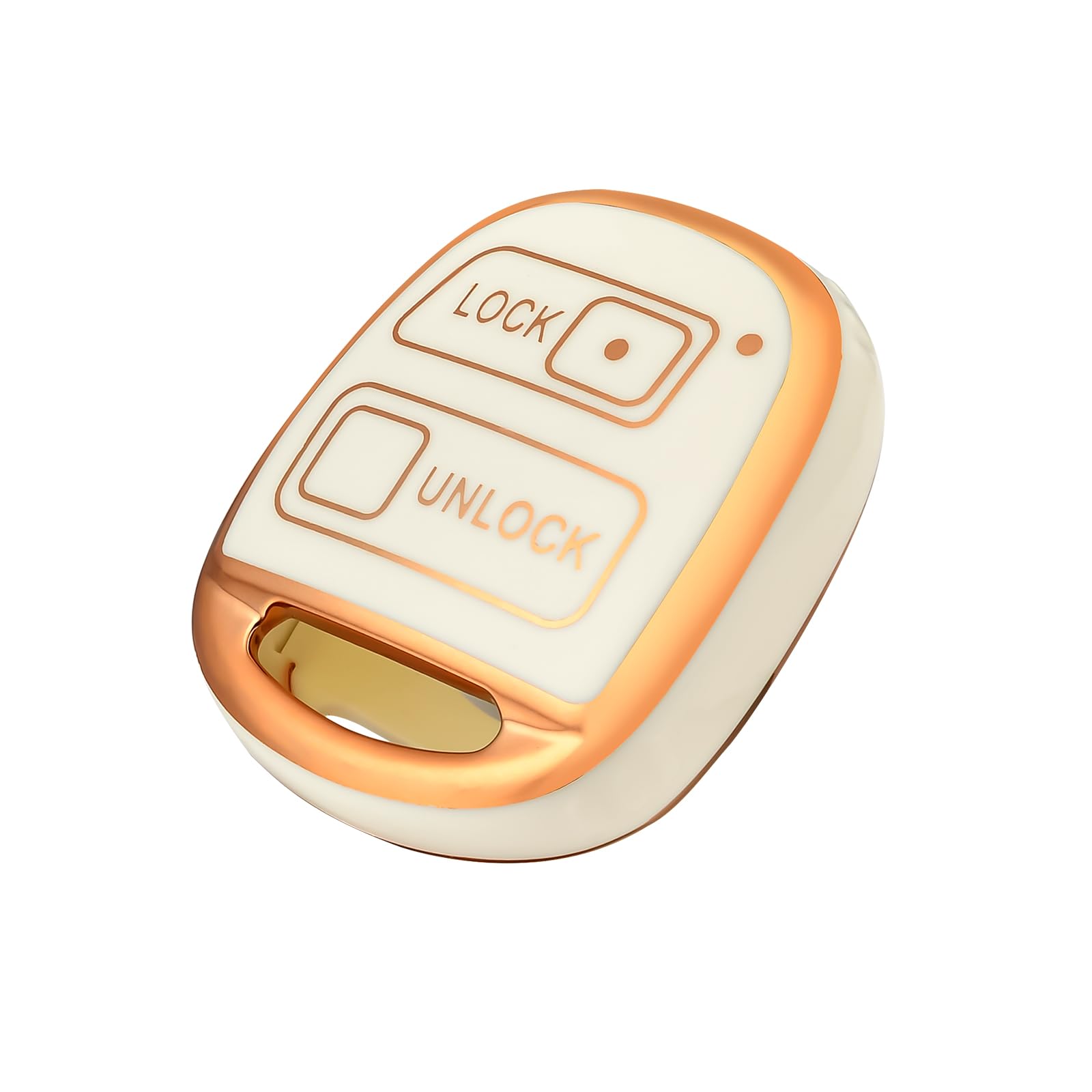 

OFFCURVE Toyota / Daihatsu Smart Key Case, Key Cover, 2 Buttons, Shockproof, Scratch-Resistant, Keychain, белый