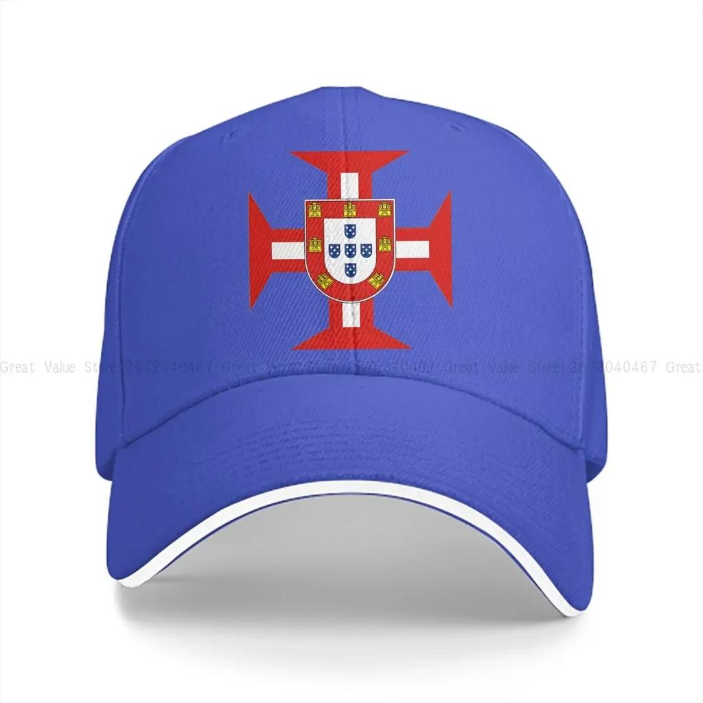 Portugese Tempelierskruis Met Schild Baseballpet Mannen Hoeden Vrouwen Vizier Bescherming Snapback Tempelierspetten