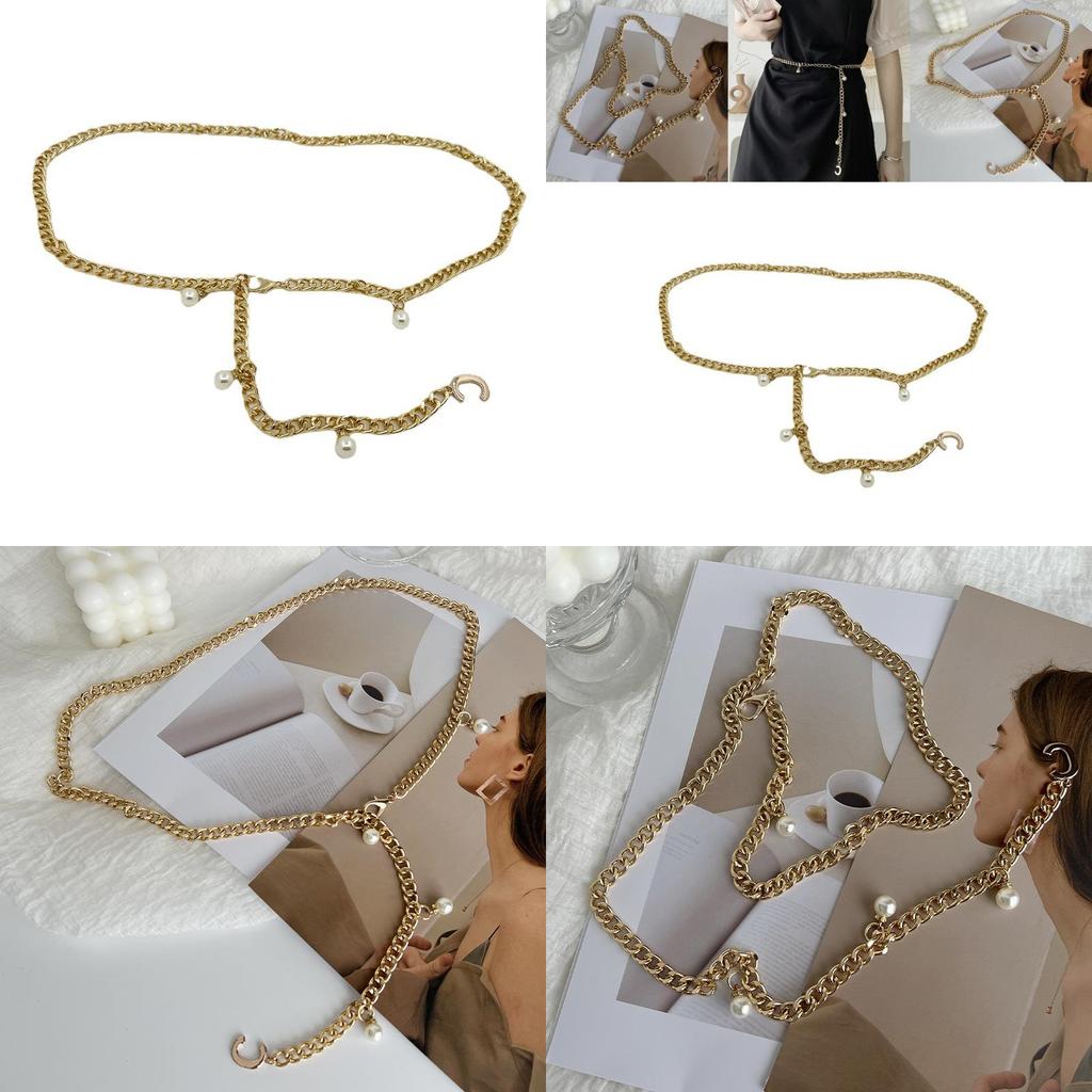 Trendy Summer Gold Metal Chain Waist Belt For Women Ideal For Chic Fashion
