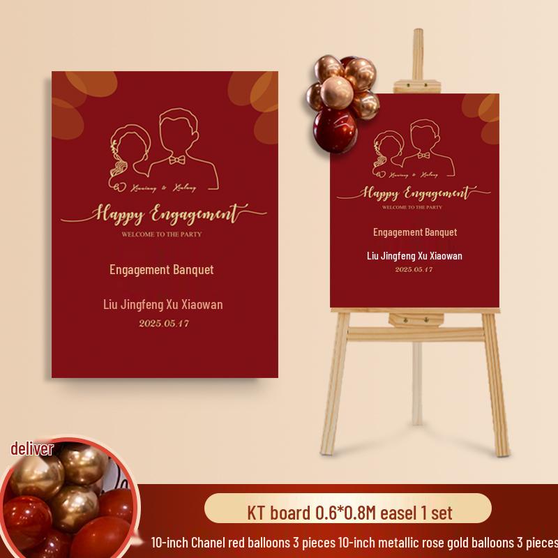 Wedding Ceremony Welcome Sign - Directional KT Board Decor