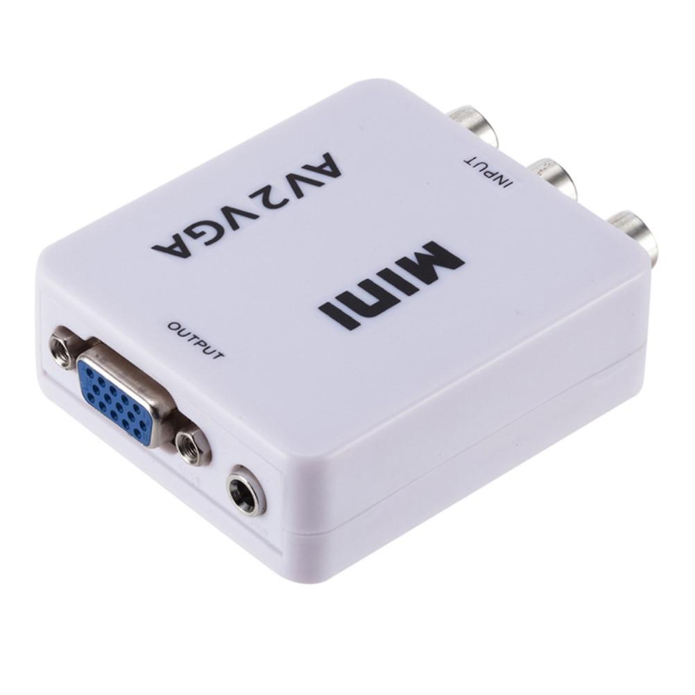Mini High Definition AV zu VGA Video Konverter Box AV zu VGA Video Adapter Audio Konverter