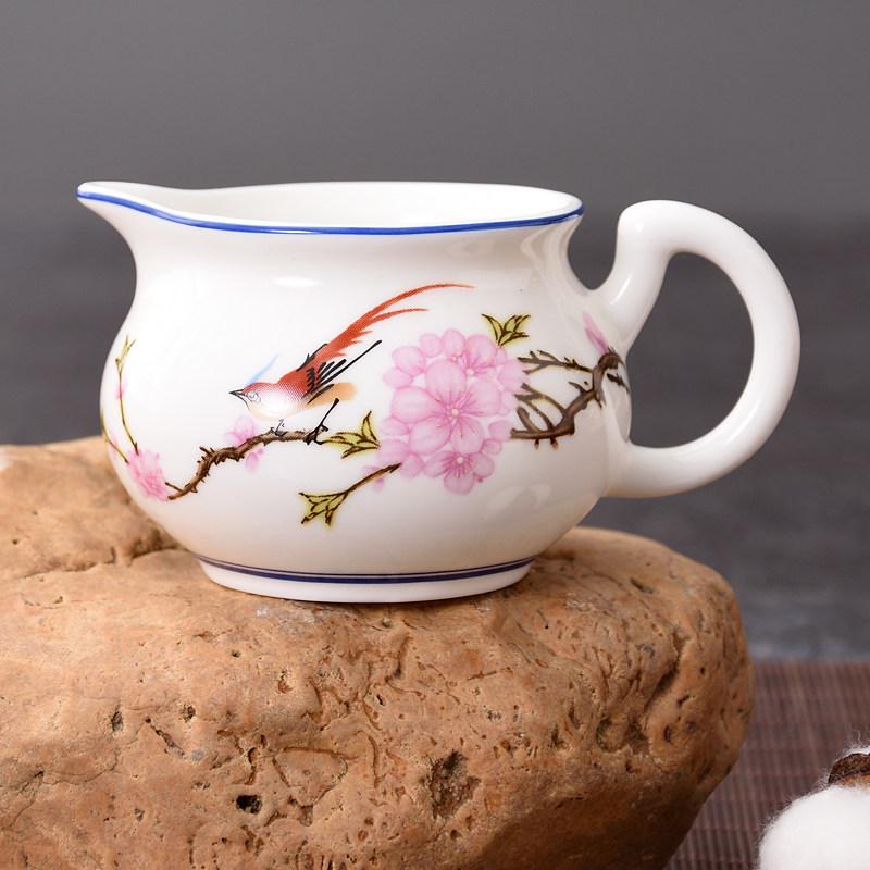 Blue & White Porcelain Tea Pitcher Gong Dao Bei 170ml for Kung Fu Tea Sets