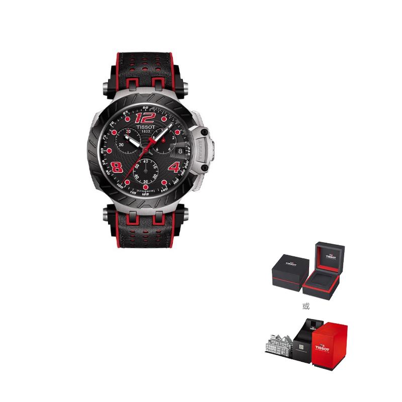TISSOT Коллекция Race Кварцевый механизм Мужские часы Часы 43мм Черный циферблат T115.417.27.057.04 Black Dial