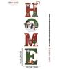 4 Pcs Self Adhesive Home Letter Decor Wooden Wall Decor Cartoon Christmas Wall Decoration  Porch