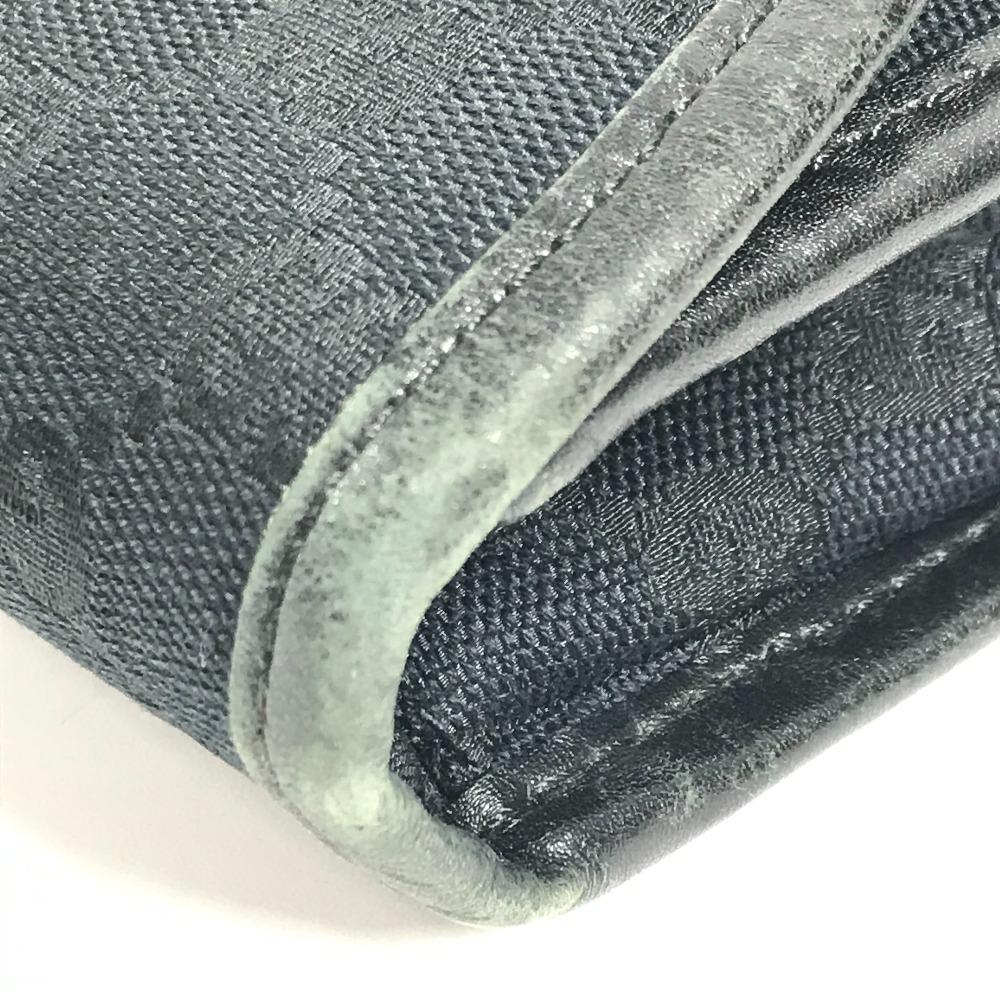 GUCCI 145852  Logo GG Bag Pouch Flap Cluch Bag Clutch bag GGCanvas/Leather Black