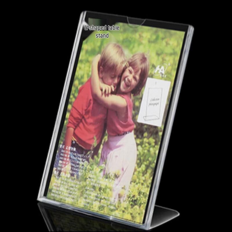 RYZH L-Shaped Desktop Acrylic Sign Holder