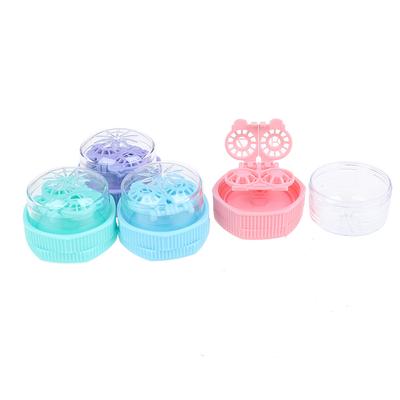 1 x tragbare Kontaktlinsen-Reinigungsbox, manuelle Rotation, Waschmaschine, Reinigung, Reisen