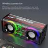 VAORLO 10W Transparentní Mecha bezdrátový Bluetooth reproduktor Zvuk Světlo Rytmus Subwoofer TWS Stereo Cyberpunk Music Center Volání handsfree